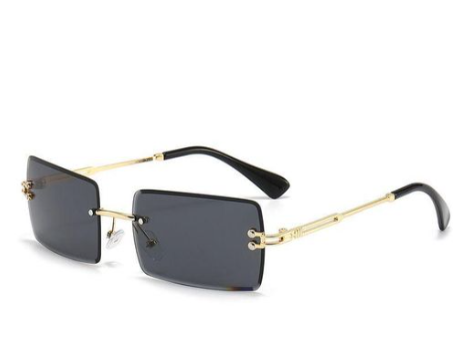 Men And Women Frameless Cut Edge Gradient Shades Sunglasses