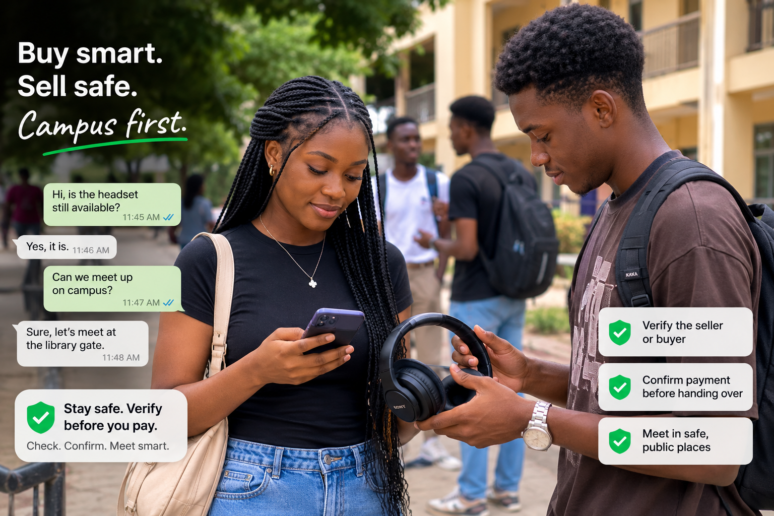 Buying & Selling Safely on Campus: Avoiding “WhatsApp Status” Scams